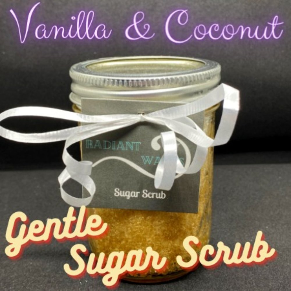 Vanilla & Coconut Gentle Sugar Scrub 8oz